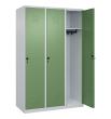 C+P Spind Classic PLUS, 3 Abteile, 1850x1200x500mm, 7035/6011 Produktbild img2 S