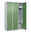 C+P Spind Classic PLUS, 3 Abteile, 1850x1200x500mm, 7035/6011 Produktbild