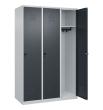 C+P Spind Classic PLUS, 3 Abteile, 1850x1200x500mm, 7035/7016 Produktbild img2 S