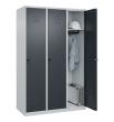 C+P Spind Classic PLUS, 3 Abteile, 1850x1200x500mm, 7035/7016 Produktbild