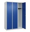 C+P Spind Classic PLUS, 3 Abteile, 1850x1200x500mm, 7035/5010 Produktbild img1 S