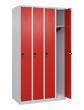 C+P Spind Classic PLUS, 4 Abteile, 1850x1000x500mm, 7035/3020 Produktbild