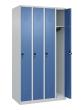 C+P Spind Classic PLUS, 4 Abteile, 1850x1000x500mm, 7035/5023 Produktbild