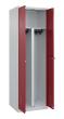 C+P PSA Doppel-Spind Classic PLUS, 2 Abteile, 1850x600x500mm, 7035/3003 Produktbild