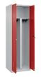 C+P PSA Doppel-Spind Classic PLUS, 2 Abteile, 1850x600x500mm, 7035/3020 Produktbild