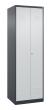 C+P Schwarz-Weiß-Spind Classic PLUS, 2 Abteile, 1850x600x500mm, 7016/7035 Produktbild img2 S