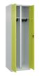 C+P Schwarz-Weiß-Spind Classic PLUS, 2 Abteile, 1850x600x500mm, 7035/0024 Produktbild