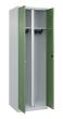 C+P Schwarz-Weiß-Spind Classic PLUS, 2 Abteile, 1850x600x500mm, 7035/6011 Produktbild