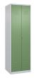 C+P Schwarz-Weiß-Spind Classic PLUS, 2 Abteile, 1850x600x500mm, 7035/6011 Produktbild img2 S