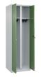 C+P Schwarz-Weiß-Spind Classic PLUS, 2 Abteile, 1850x600x500mm, 7035/6011 Produktbild
