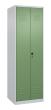 C+P Schwarz-Weiß-Spind Classic PLUS, 2 Abteile, 1850x600x500mm, 7035/6011 Produktbild img2 S