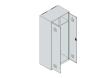C+P Schwarz-Weiß-Spind Classic PLUS, 2 Abteile, 1850x800x500mm, 7035/5012 Produktbild img5 S