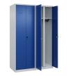 C+P Schwarz-Weiß-Spind Classic PLUS, 4 Abteile, 1850x1200x500mm, 7035/5010 Produktbild