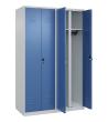 C+P Schwarz-Weiß-Spind Classic PLUS, 4 Abteile, 1850x1200x500mm, 7035/5023 Produktbild