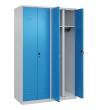 C+P Schwarz-Weiß-Spind Classic PLUS, 4 Abteile, 1850x1200x500mm, 7035/5012 Produktbild