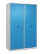 C+P Schwarz-Weiß-Spind Classic PLUS, 4 Abteile, 1850x1200x500mm, 7035/5012 Produktbild img2 S