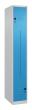 C+P Z-Spind Classic PLUS, 2 Fächer, 1850x300x500mm, 7035/5012 Produktbild img2 S