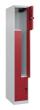 C+P Z-Spind Classic PLUS, 2 Fächer, 1850x300x500mm, 7035/3003 Produktbild