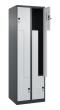 C+P Z-Spind Classic PLUS, 4 Fächer, 1850x600x500mm, 7016/7035 Produktbild
