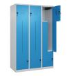 C+P Z-Spind Classic PLUS, 6 Fächer, 1850x1200x500mm, 7035/5012 Produktbild