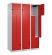 C+P Z-Spind Classic PLUS, 6 Fächer, 1850x1200x500mm, 7035/3020 Produktbild
