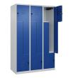 C+P Z-Spind Classic PLUS, 6 Fächer, 1850x1200x500mm, 7035/5010 Produktbild