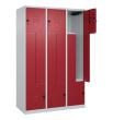 C+P Z-Spind Classic PLUS, 6 Fächer, 1850x1200x500mm, 7035/3003 Produktbild