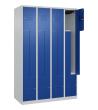 C+P Z-Spind Classic PLUS, 8 Fächer, 1850x1200x500mm, 7035/5010 Produktbild img1 S