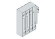 C+P Z-Spind Classic PLUS, 8 Fächer, 1850x1200x500mm, 7035/5010 Produktbild img5 S