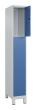 C+P Schließfachschrank Classic PLUS, Füße, 3 Fächer, 1950x300x500mm, 7035/5023 Produktbild