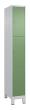C+P Schließfachschrank Classic PLUS, Füße, 3 Fächer, 1950x300x500mm, 7035/6011 Produktbild img2 S