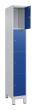 C+P Schließfachschrank Classic PLUS, Füße, 4 Fächer, 1950x300x500mm, 7035/5010 Produktbild