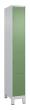 C+P Schließfachschrank Classic PLUS, Füße, 4 Fächer, 1950x300x500mm, 7035/6011 Produktbild img2 S