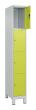 C+P Schließfachschrank Classic PLUS, Füße, 4 Fächer, 1950x300x500mm, 7035/0024 Produktbild