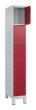 C+P Schließfachschrank Classic PLUS, Füße, 5 Fächer, 1950x300x500mm, 7035/3003 Produktbild