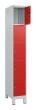 C+P Schließfachschrank Classic PLUS, Füße, 5 Fächer, 1950x300x500mm, 7035/3020 Produktbild