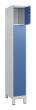 C+P Schließfachschrank Classic PLUS, Füße, 5 Fächer, 1950x300x500mm, 7035/5023 Produktbild