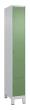 C+P Schließfachschrank Classic PLUS, Füße, 5 Fächer, 1950x300x500mm, 7035/6011 Produktbild img2 S