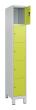 C+P Schließfachschrank Classic PLUS, Füße, 5 Fächer, 1950x300x500mm, 7035/0024 Produktbild