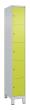 C+P Schließfachschrank Classic PLUS, Füße, 5 Fächer, 1950x300x500mm, 7035/0024 Produktbild img2 S