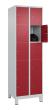 C+P Schließfachschrank Classic PLUS, Füße, 10 Fächer, 1950x600x500mm, 7035/3003 Produktbild