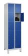 C+P Schließfachschrank Classic PLUS, Füße, 10 Fächer, 1950x600x500mm, 7035/5010 Produktbild