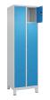 Fächerschrank mit Füßen B600xT500xH1950 Korpus RAL 7035 LichtgrauTüren RAL 5012 Lichtblau Produktbild img2 S
