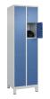 C+P Schließfachschrank Classic PLUS, Füße, 10 Fächer, 1950x600x500mm, 7035/5023 Produktbild