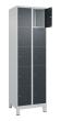 C+P Schließfachschrank Classic PLUS, Füße, 10 Fächer, 1950x600x500mm, 7035/7016 Produktbild img2 S