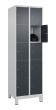 C+P Schließfachschrank Classic PLUS, Füße, 10 Fächer, 1950x600x500mm, 7035/7016 Produktbild