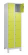 C+P Schließfachschrank Classic PLUS, Füße, 10 Fächer, 1950x600x500mm, 7035/0024 Produktbild img2 S