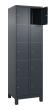 C+P Schließfachschrank Classic PLUS, Füße, 10 Fächer, 1950x600x500mm, 7016/7016 Produktbild img2 S