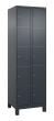 C+P Schließfachschrank Classic PLUS, Füße, 10 Fächer, 1950x600x500mm, 7016/7016 Produktbild img3 S