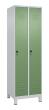 C+P Wäsche-Spind Classic PLUS, Füße, 2 Abteile, 1950x600x500mm, 7035/6011 Produktbild img2 S